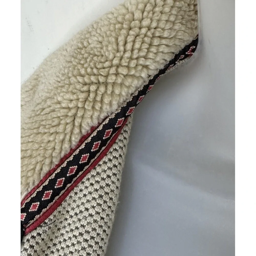 Vintage Tsunami Jacket Women Large Beige‎ Horse Equestrian Fleece Western Concho